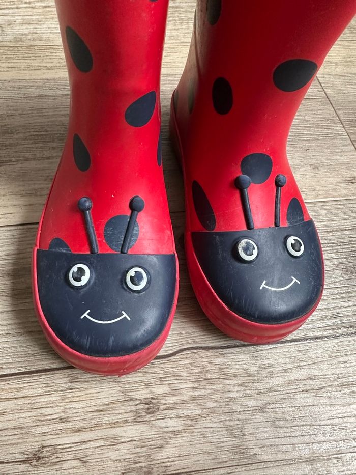 Bottes de pluie coccinelle rouge taille 8 (25,5) Next - photo numéro 9