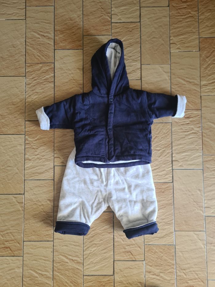 Ensemble molletonné / Taille 3 mois - photo numéro 2