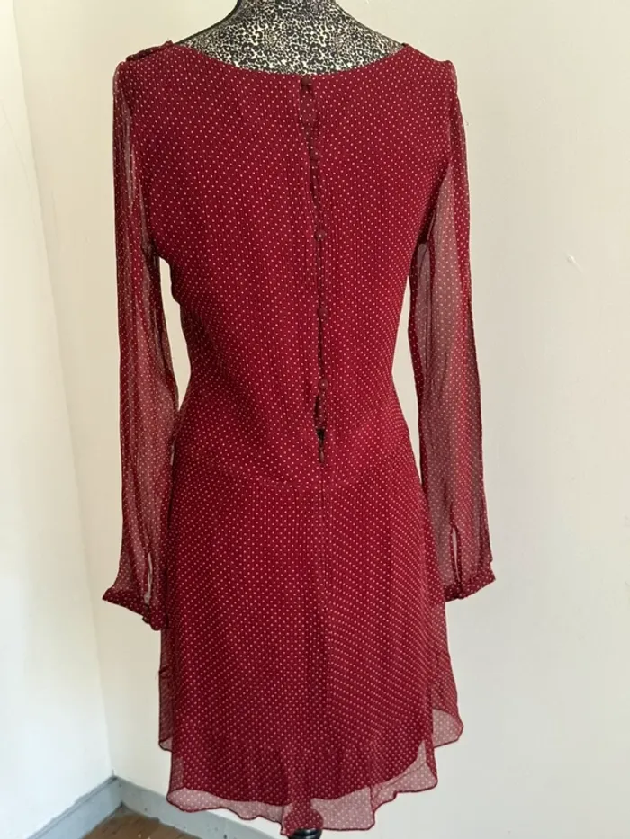Robe à pois Sézane en soie - photo numéro 2