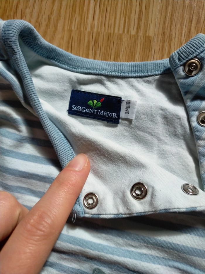 Ensemble jeans tee-shirt manches longues 3 mois - photo numéro 4