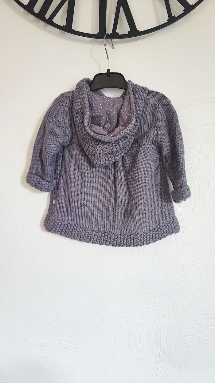 Manteau mauve obaibi 6 mois - photo numéro 2