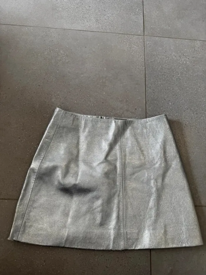 Jupe argenté Idano, taille 1, bon état 36x38cm