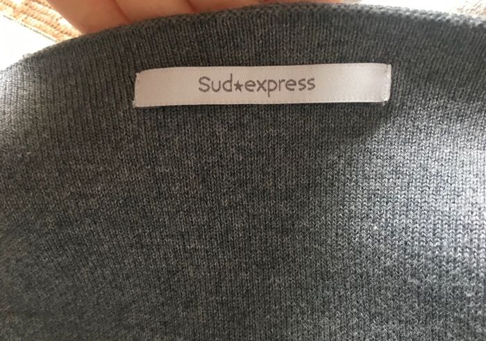 Gilet avec poche, gris, Sud Express , taille Unique - photo numéro 6