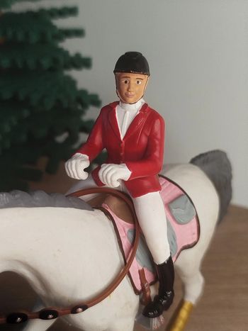 Schleich Personnage cavalière blonde  Figurine équitation