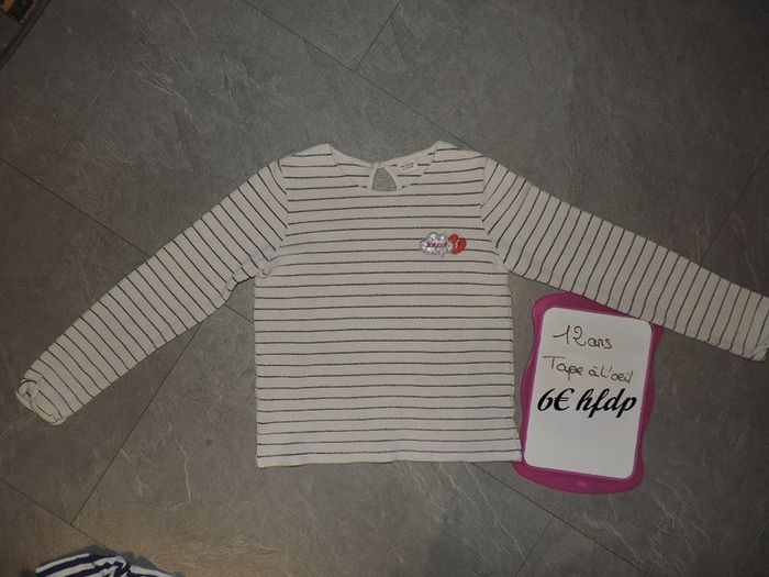 pull tape à l'oeil taille 12 ans