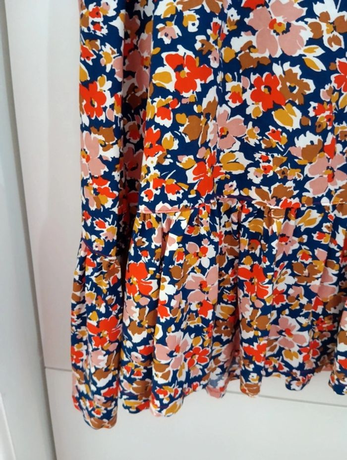 Robe fleurie handmade volantée en bas - photo numéro 5