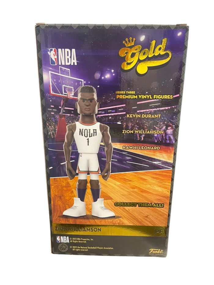 Figurine Funko Gold Zion Williamson Pelicans 1 NBA spécial édition 30 cm neuf - photo numéro 2