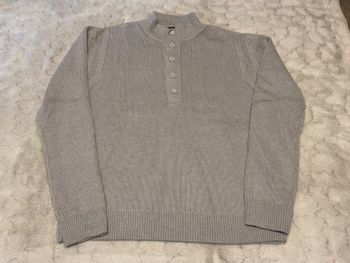 Pull col cheminée gris - Elliot James - T. L
