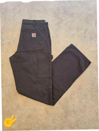 Pant Carhartt Double Knee W33|FR42 L34 coupe droite gris Homme-Men pan39b