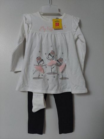 Ensemble fille 18 mois neuf