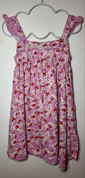 Robe rose fleurie Vertbaudet /