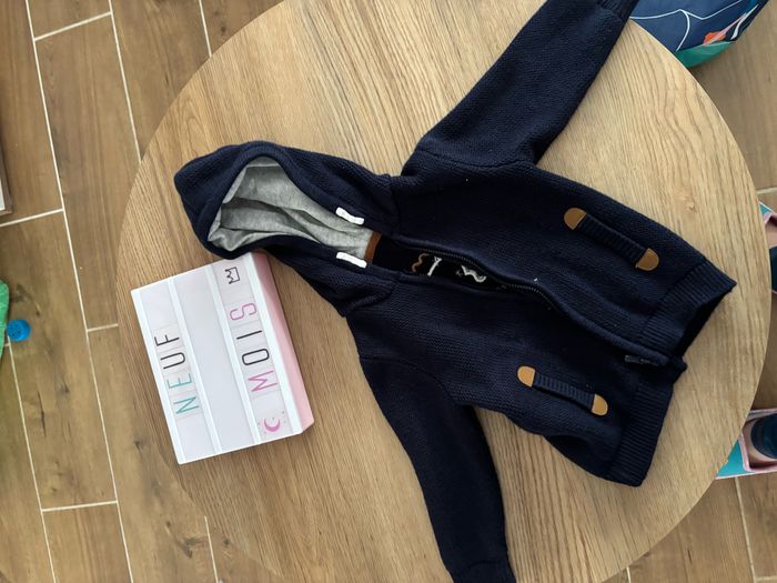Gros gilet bleu