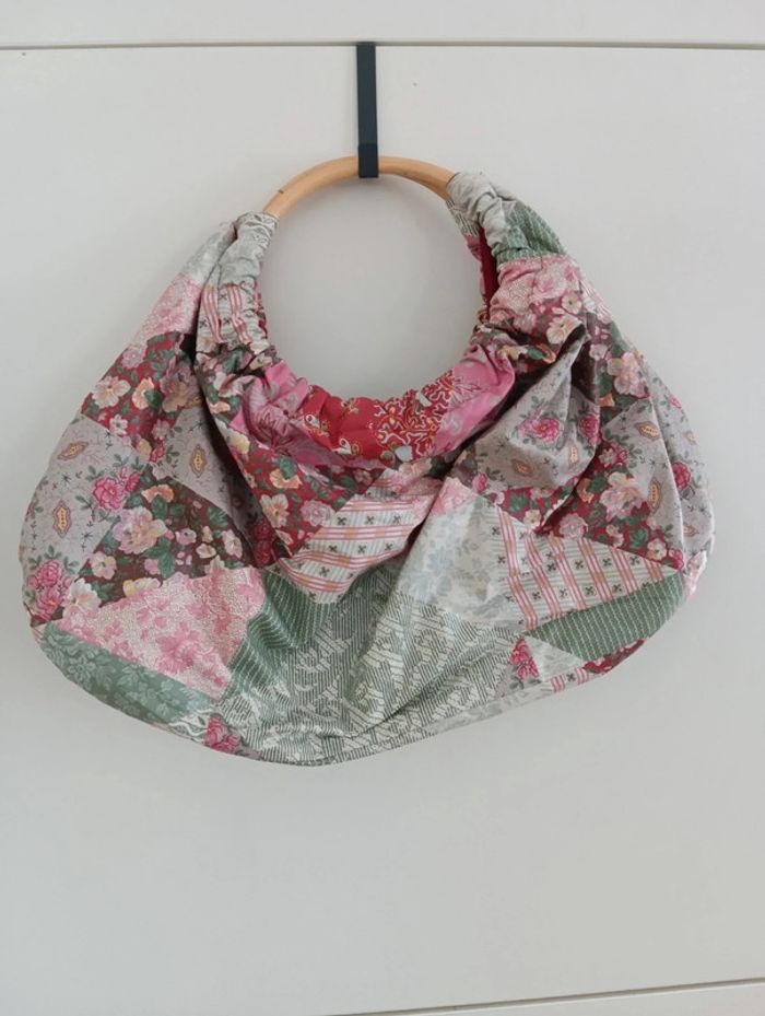 Sac artisanal patchwork multicolore - photo numéro 2
