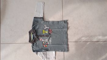 Polo rayé manche longue