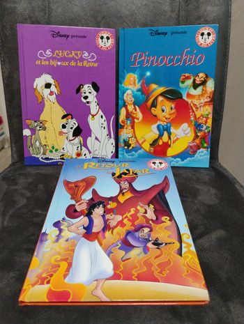 Lot de 3 livres Disney