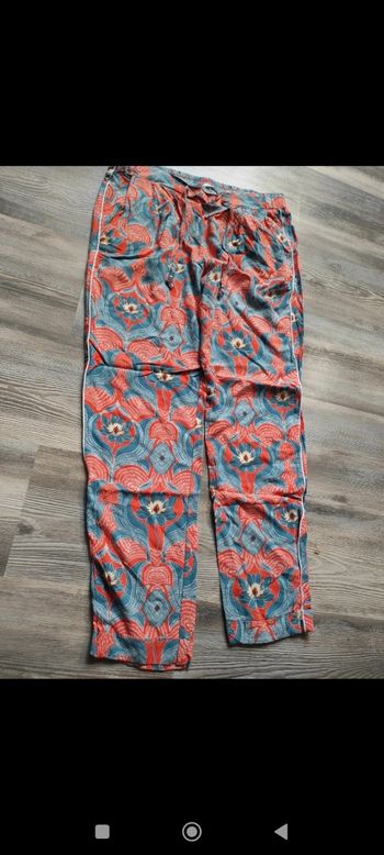 Pantalon fin imprimé Camaïeu
