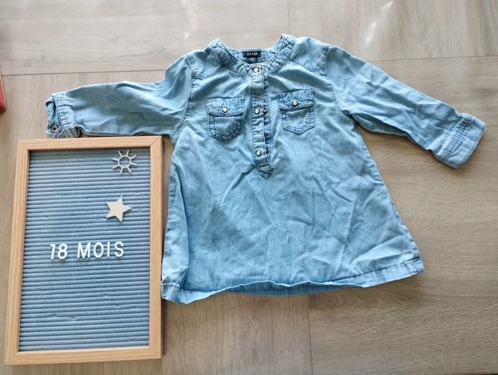 Tunique style jean 18 mois