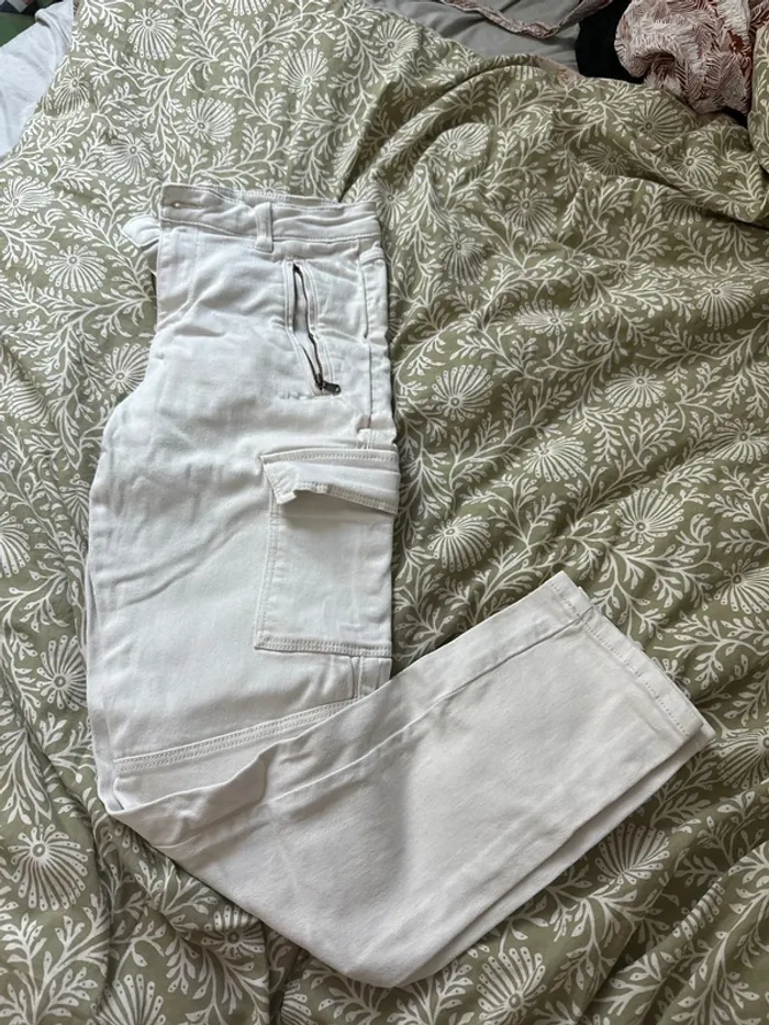 Cargo blanc cassé Gémo - taille 36