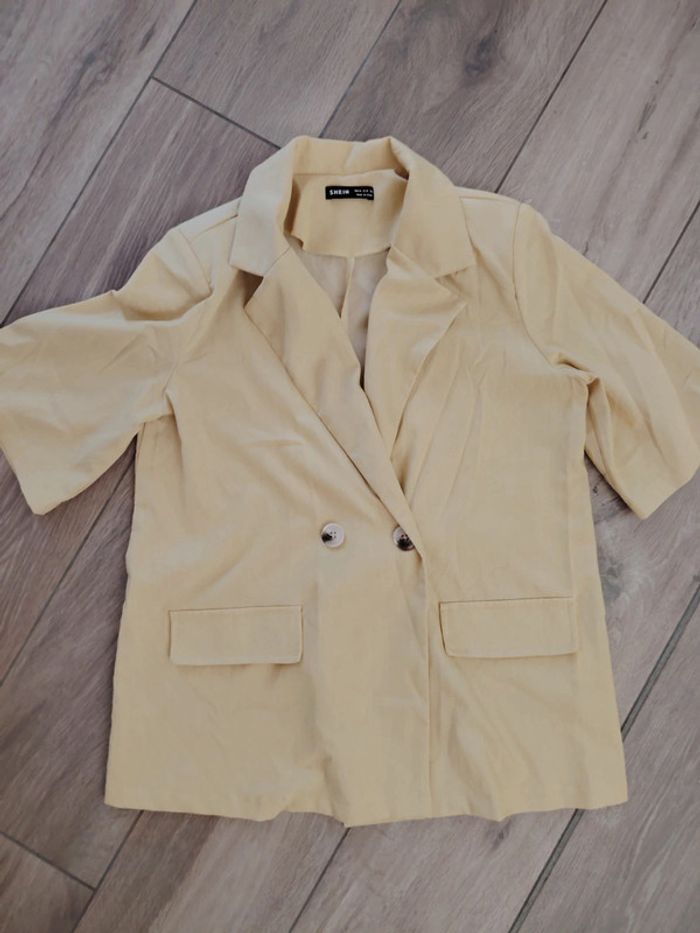 Veste costume manche courte