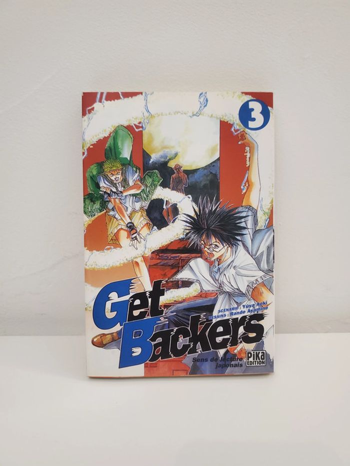 Livre Manga Get Backers Tome 3 Pika Edition très bon état, lu qu'une seule fois.