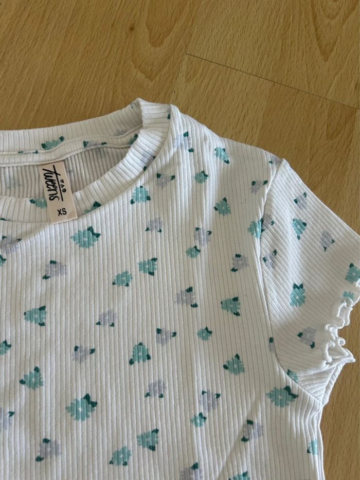 Tee-shirt côtelé blanc XS Tape à l’œil - photo numéro 2