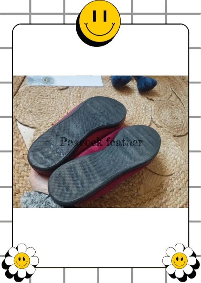 Chaussons pantoufles 41 Bordeaux femme - photo numéro 5