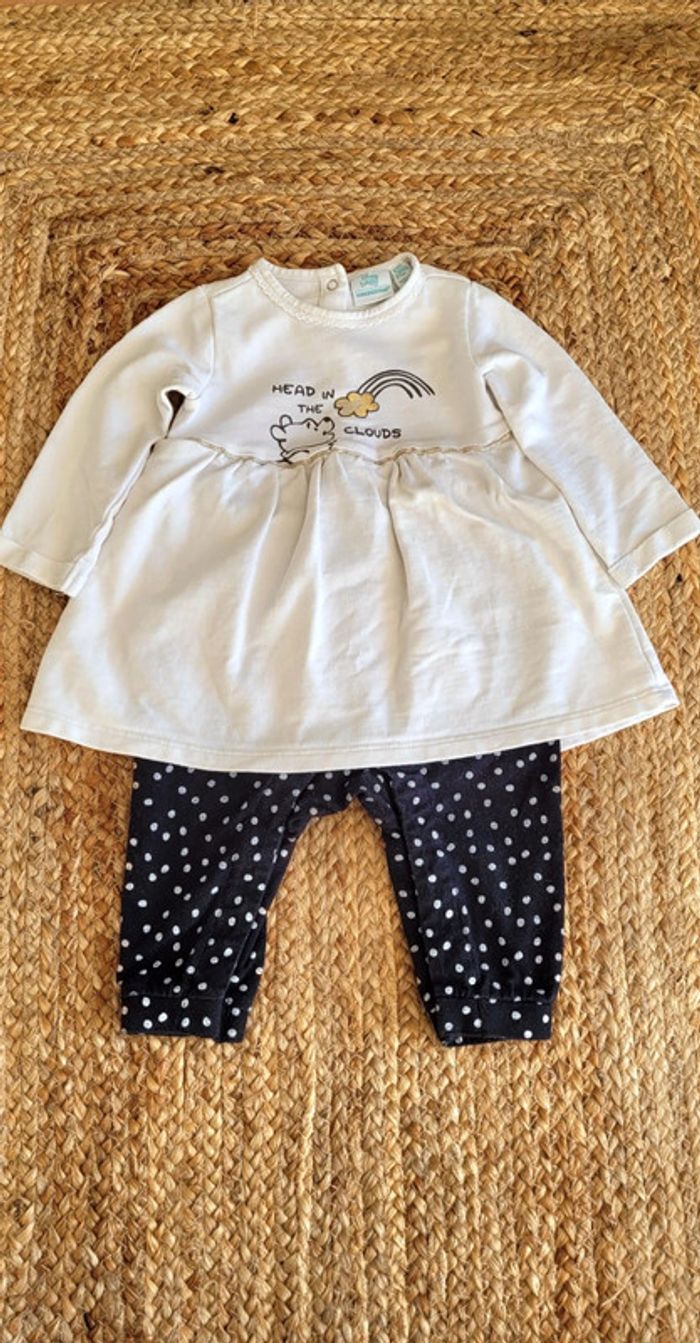 Jolie combinaison ensemble pantalon et pull attaché Winnie l'Ourson Disney Baby 6mois - photo numéro 3