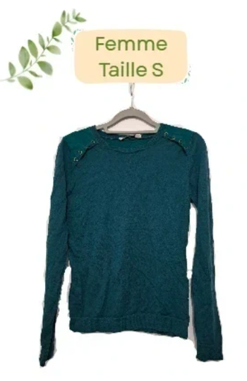 T-shirt ML Vert sapin - Taille S