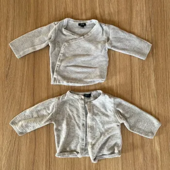 Lot de 2 gilets gris Kiabi