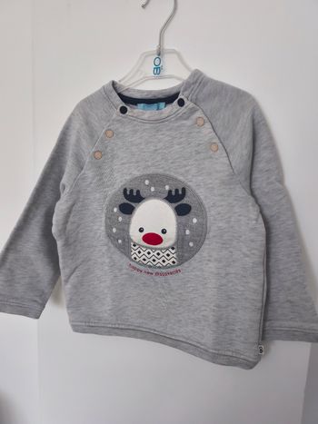 Sweat renne de Noël Obaibi