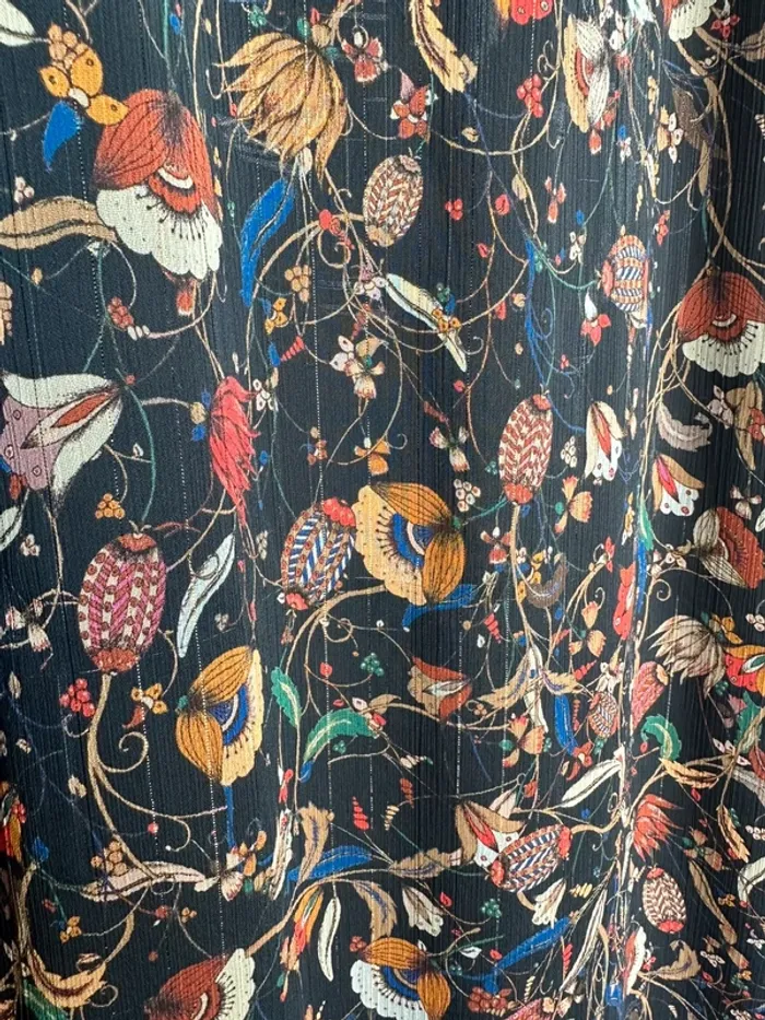 Robe longue ikks fleur et lurex - photo numéro 5