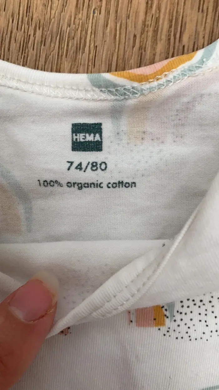 Body 80 hema arc en ciel/blanc - photo numéro 2