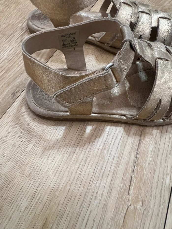 Sandales dorées Zara - photo numéro 6