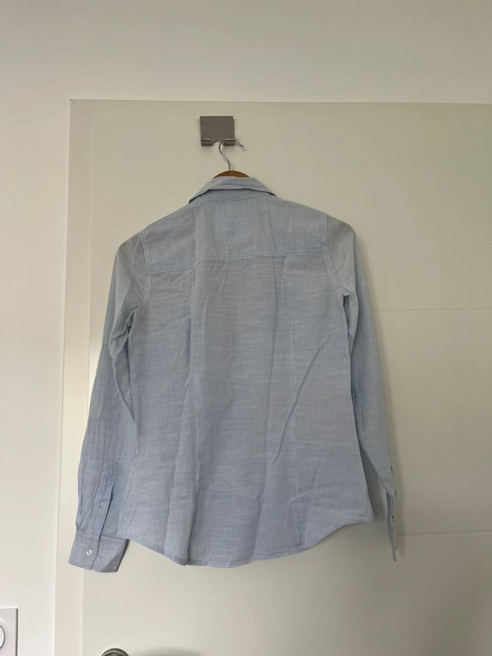 Chemise bleu à rayures Pepe Jeans - photo numéro 4