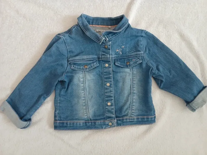 Ensemble veste + robe en jeans 2 ans - photo numéro 2