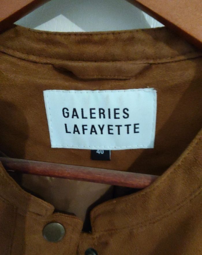 🧥 Veste effet daim – Galeries Lafayette | Taille 40 | Très bon état - photo numéro 3