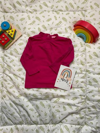 teeshirt manches longues rose 12 mois pik ouick