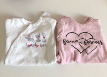 Lot de 2 pyjamas naissance