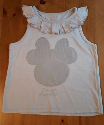 Débardeur gris mauve avec Minnie - Disney - 3/4ans