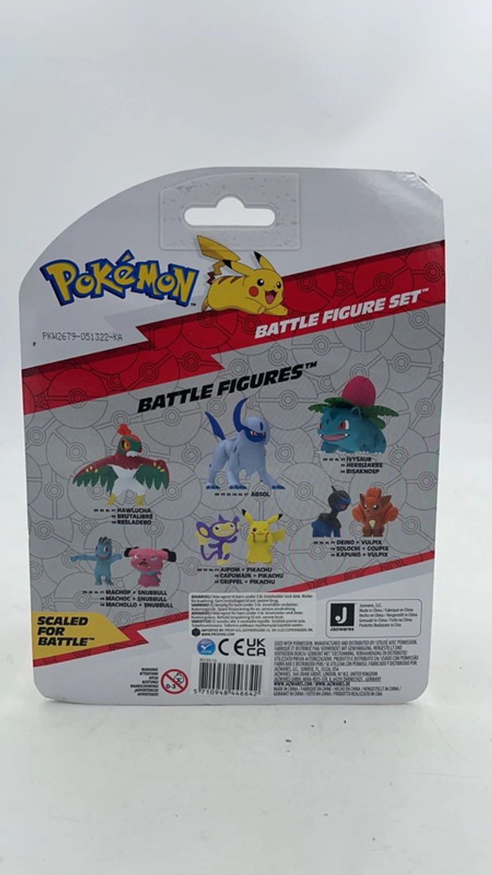 Coffret 3 figurines Pokémon Battle Figure Set Arcko, Mimiqui, Absol neuf - photo numéro 2