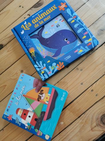 Lot de livre de la mer livre puzzle