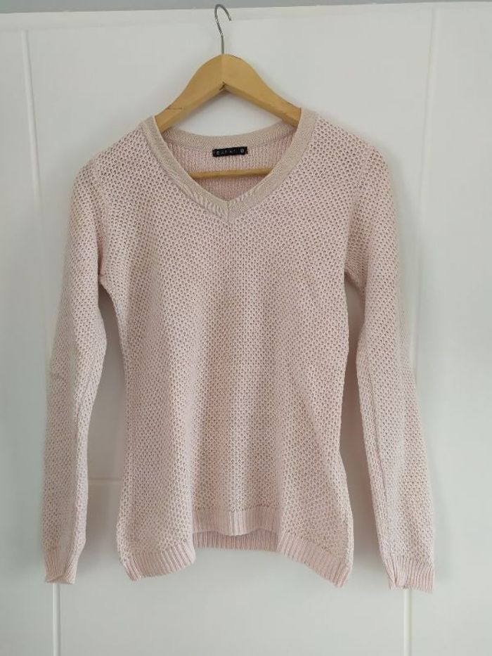 Pull rose pâle Bréal taille 36/38