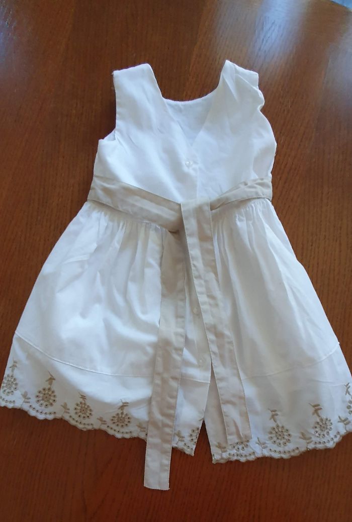 Robe sans manche en coton avec jupon - photo numéro 2