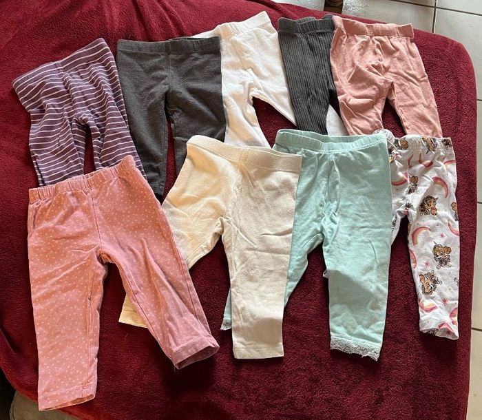 Lot de leggings 9 mois fille