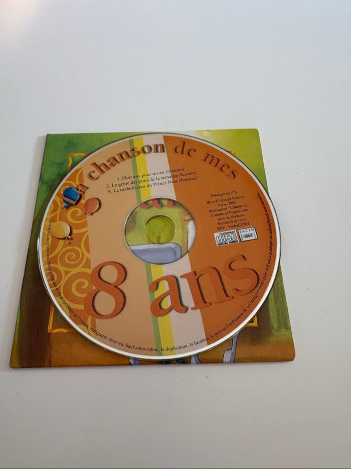 CD enfant - La chanson de mes 8 ans - Fleurus - photo numéro 3