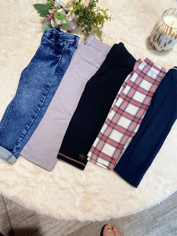 💙Lot pantalons & leggings fille 18 mois – Orchestra & Gémo – TBE💙