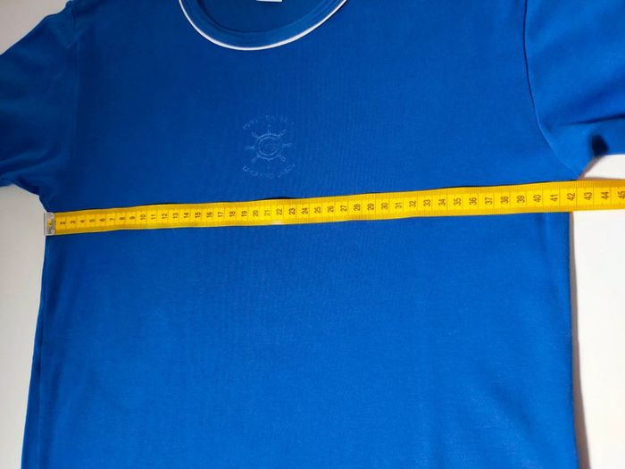 T-shirt bleu logo Petit Bateau – Taille 18 ans - photo numéro 6