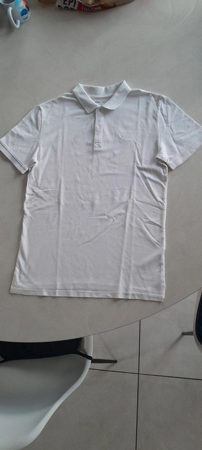 Polo manches courtes blanc - photo numéro 3