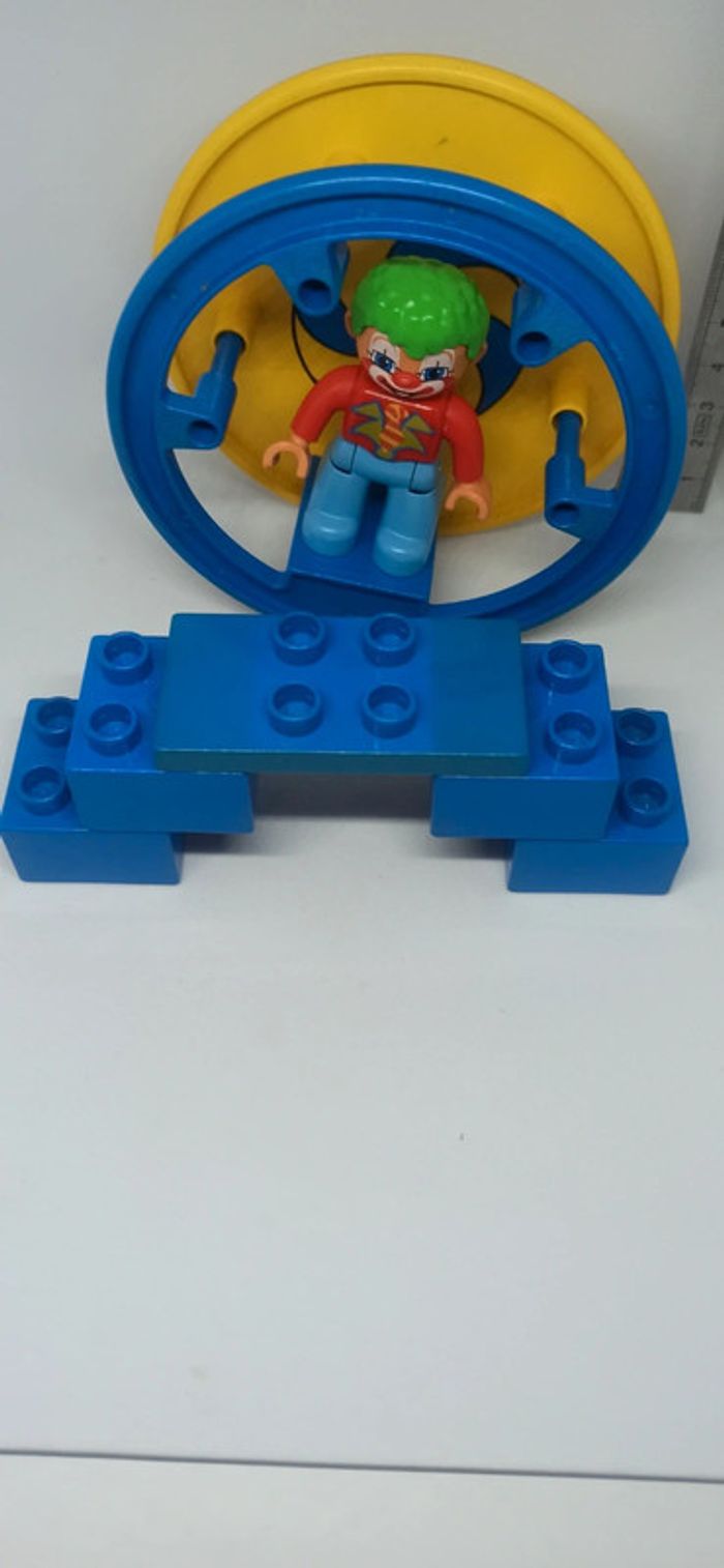 Roue vintage avec clown lego duplo - photo numéro 10