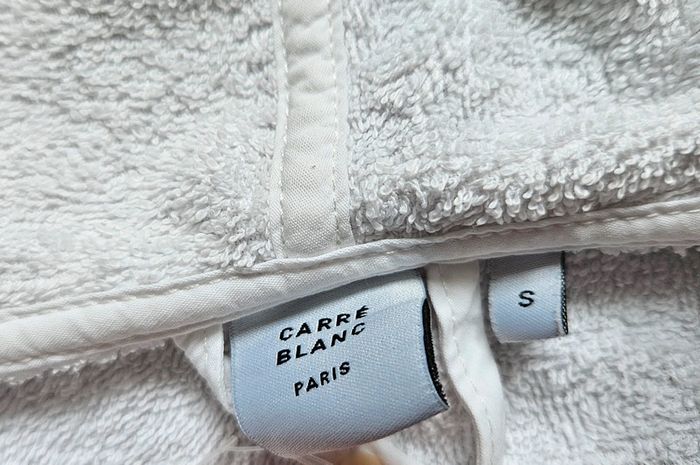 Peignoir carré blanc Paris taille S - photo numéro 2